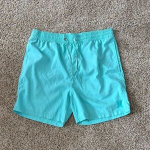 Hurley Men's Turquoise Swim Trunks